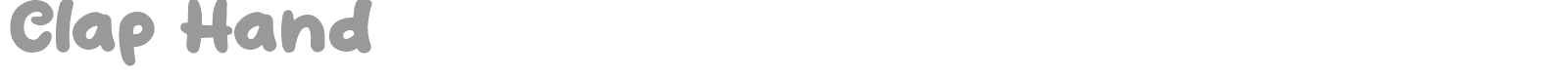 Clap Hand font preview
